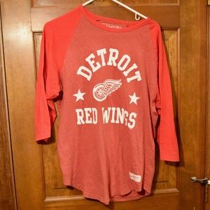 Detroit Red Wings 3/4 sleeve Tee